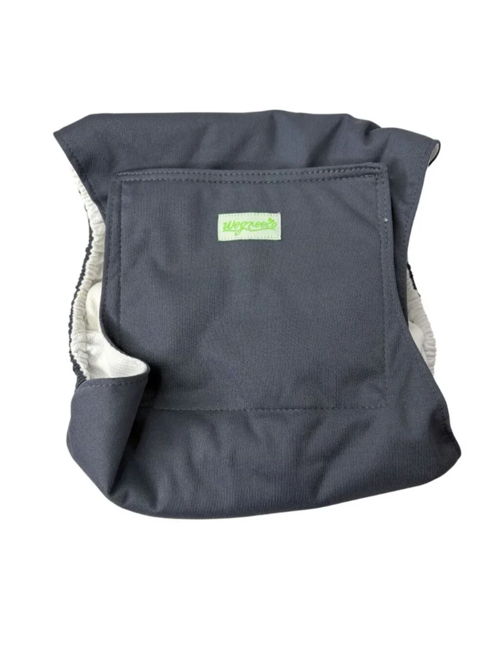 WEGREECO Washable Male Dog Belly Wrap Dog Diapers Medium 3 PACK Black Grey Blue